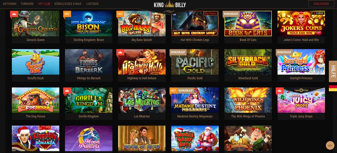 king billy beste online casino