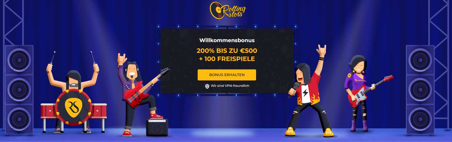 Rolling Slots Casino Willkommensbonus