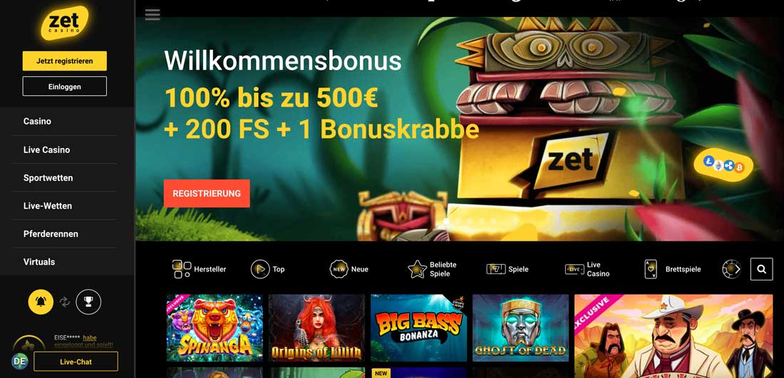 zet casino deutschland test